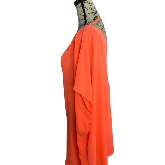Torrid Top fluorescent orange Blouse or use as bathing suit cover-up women’s 5X - Picture 8 of 12